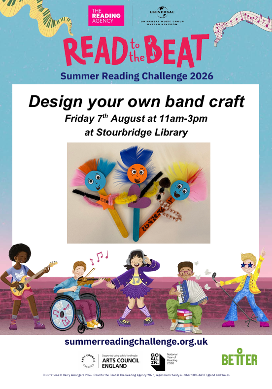 Stourbridge Library - Summer Reading Challenge: Design Your Own Band